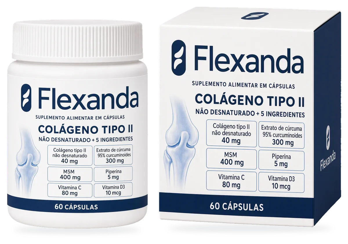 Frasco e caixa da Flexanda