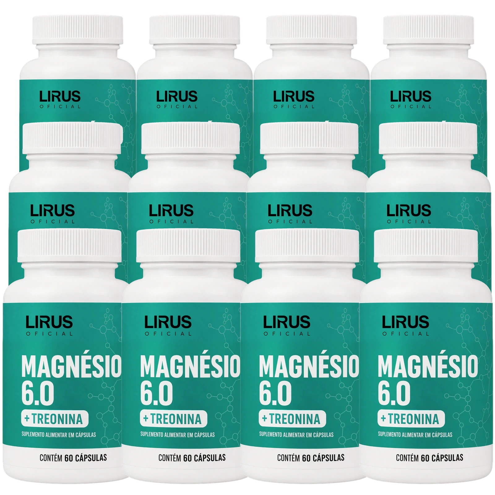Kit com 12 frascos de Magnésio 6.0 Lirius
