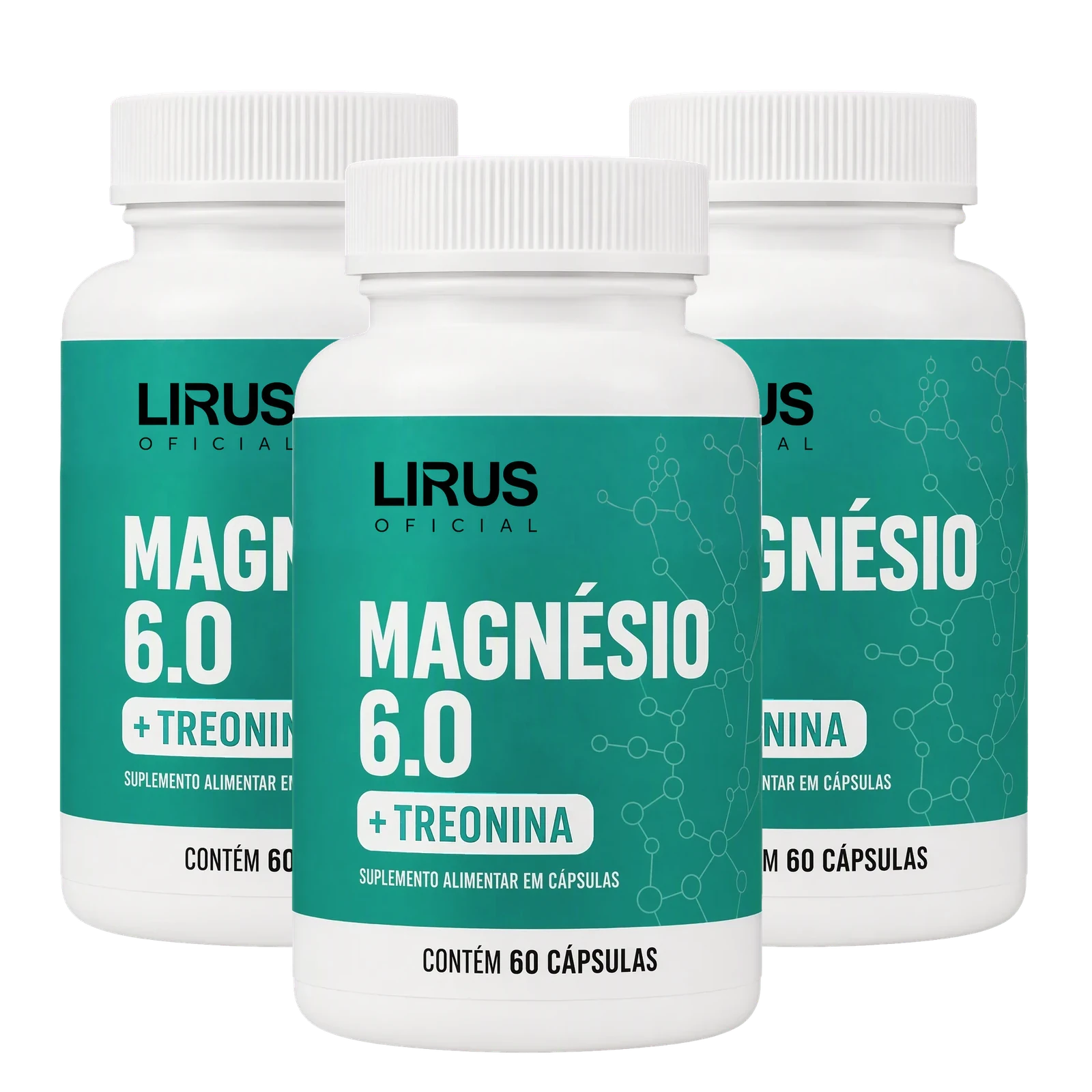 Kit de 3 frascos de Magnésio 6.0 Lirius